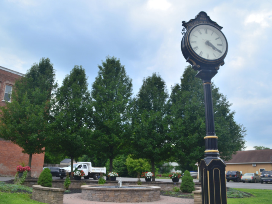 Clock in the Village of Frankfort